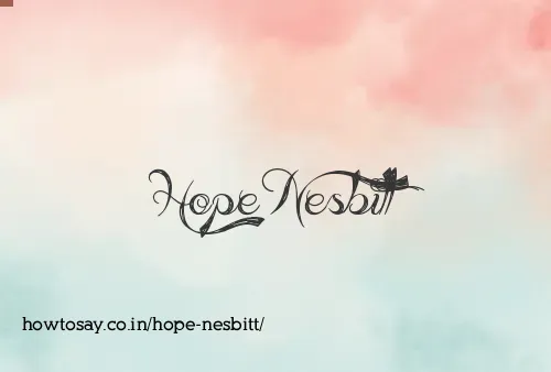 Hope Nesbitt