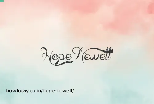 Hope Newell
