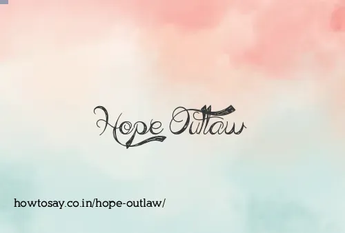 Hope Outlaw