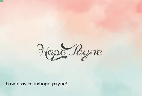 Hope Payne