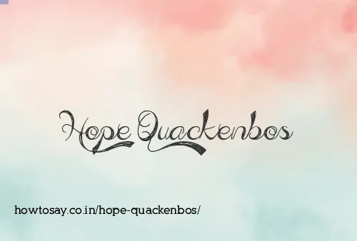 Hope Quackenbos