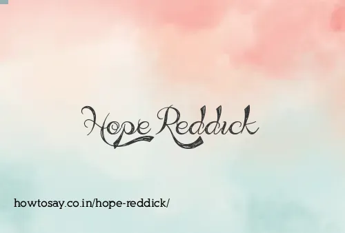 Hope Reddick