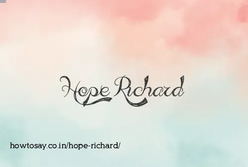 Hope Richard