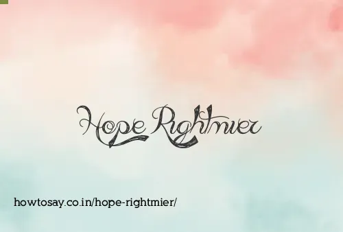 Hope Rightmier