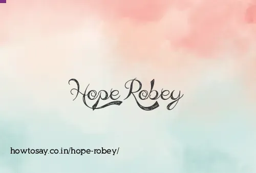 Hope Robey