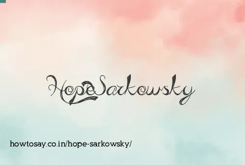 Hope Sarkowsky