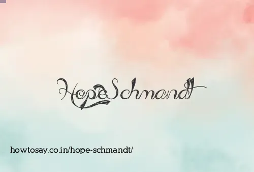 Hope Schmandt