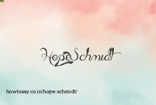 Hope Schmidt