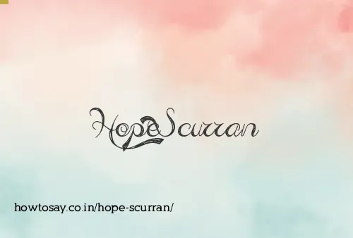 Hope Scurran