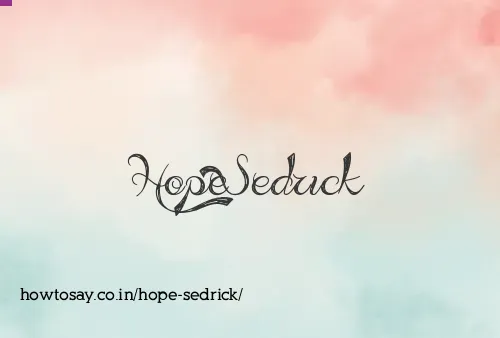 Hope Sedrick