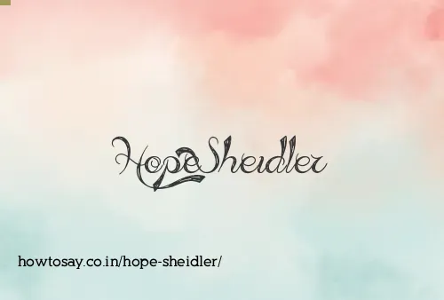 Hope Sheidler