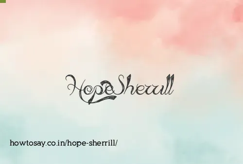 Hope Sherrill
