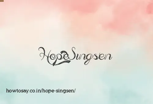 Hope Singsen