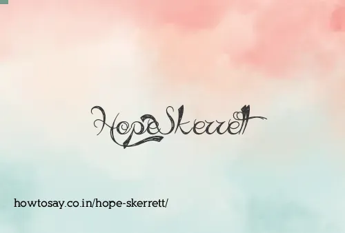 Hope Skerrett