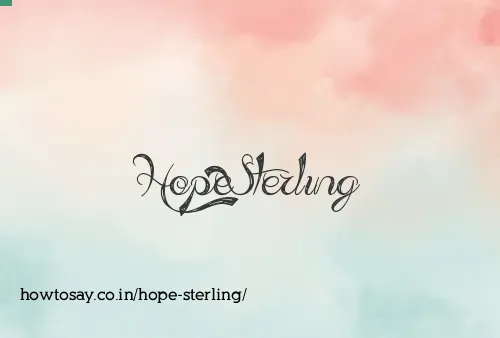 Hope Sterling