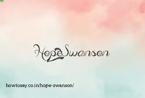 Hope Swanson
