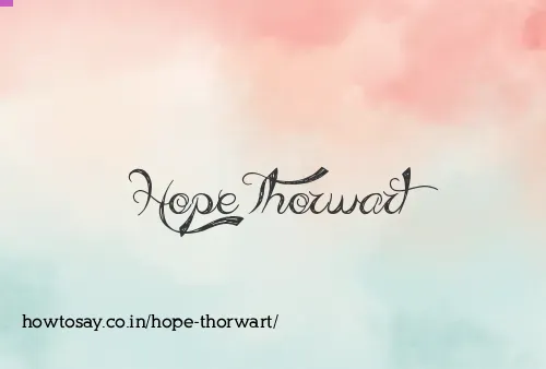Hope Thorwart