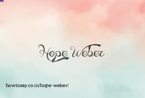 Hope Weber