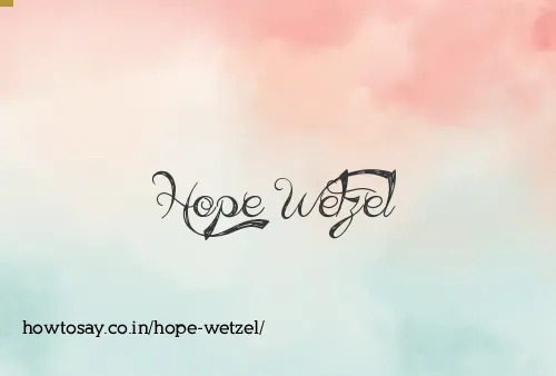 Hope Wetzel