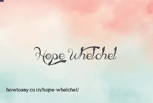 Hope Whelchel