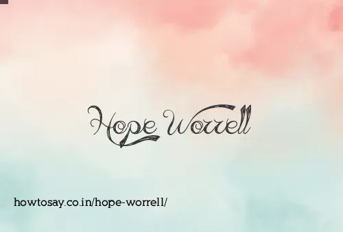 Hope Worrell