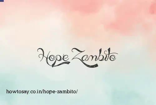 Hope Zambito
