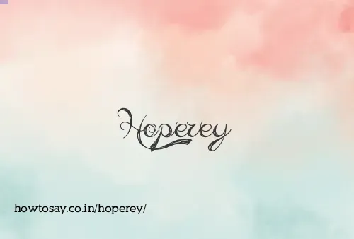 Hoperey