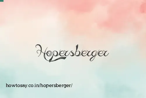 Hopersberger