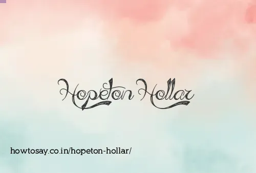 Hopeton Hollar