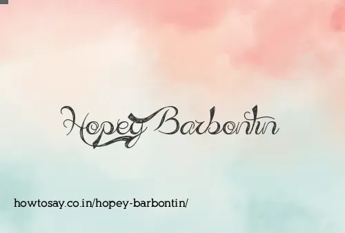 Hopey Barbontin