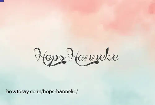 Hops Hanneke
