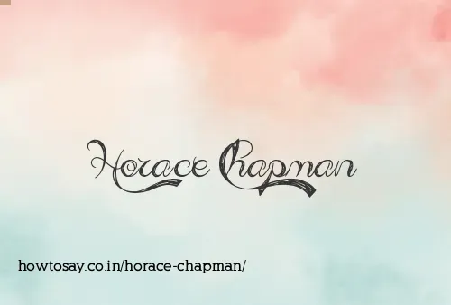 Horace Chapman