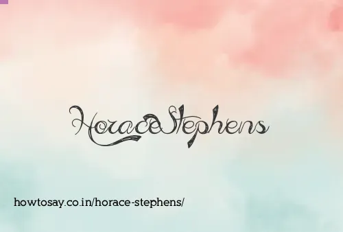Horace Stephens