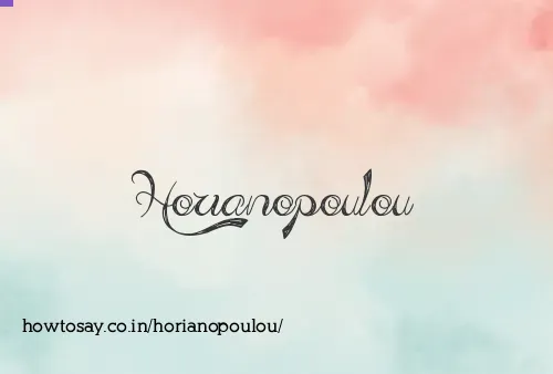 Horianopoulou