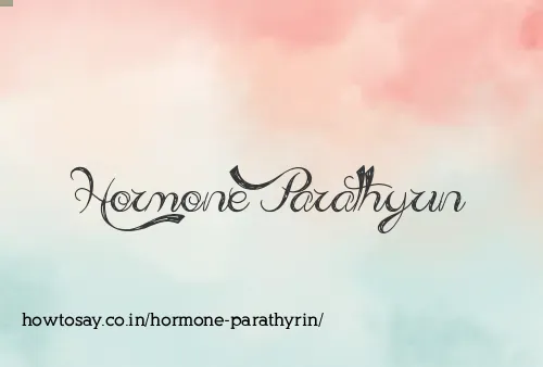 Hormone Parathyrin