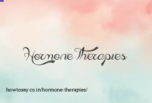 Hormone Therapies