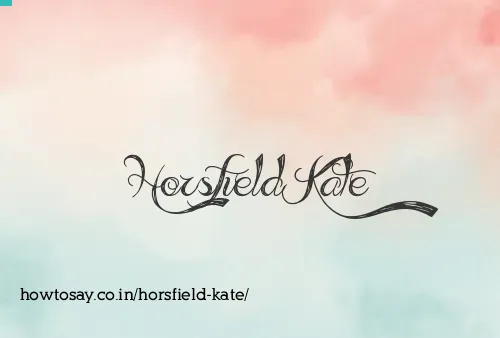 Horsfield Kate