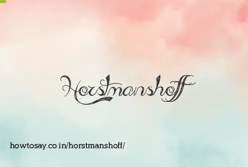 Horstmanshoff