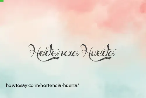 Hortencia Huerta