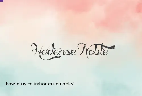 Hortense Noble