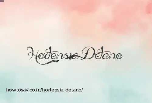 Hortensia Detano