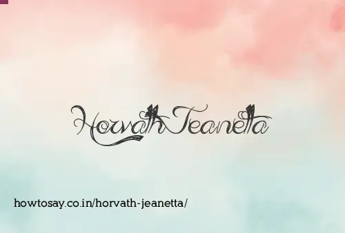 Horvath Jeanetta