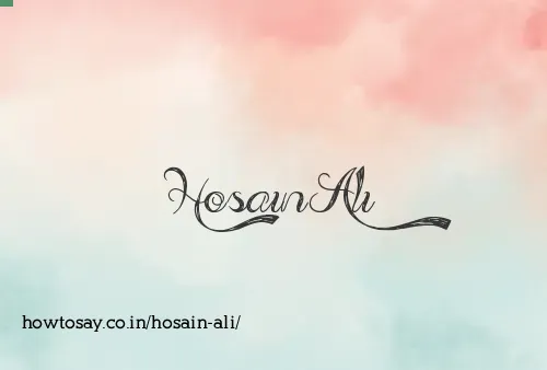Hosain Ali