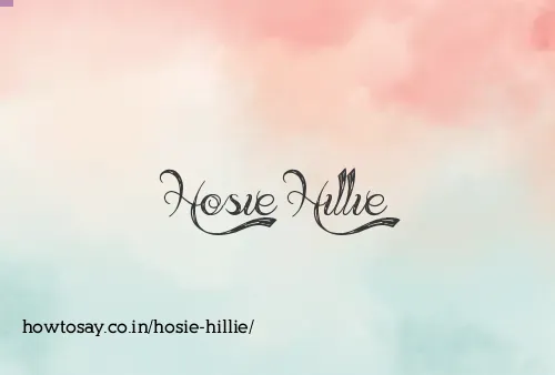 Hosie Hillie