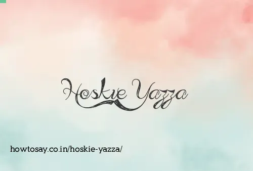 Hoskie Yazza