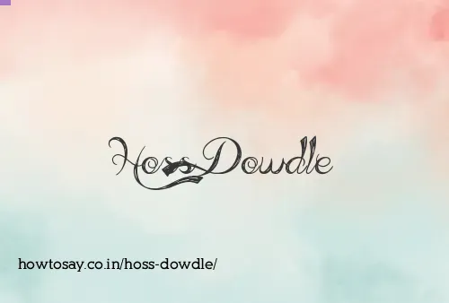 Hoss Dowdle