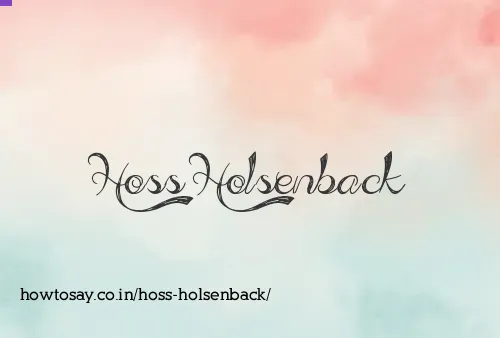 Hoss Holsenback