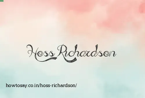 Hoss Richardson