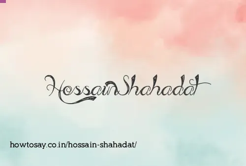 Hossain Shahadat