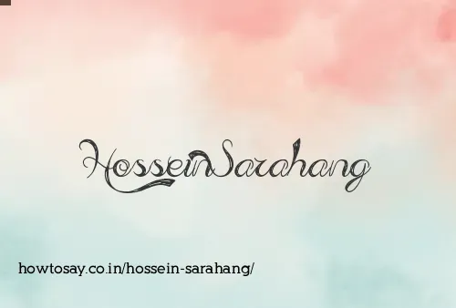 Hossein Sarahang